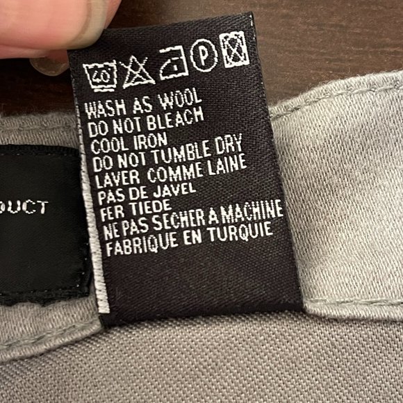 French Connection Men's Gray Chino Pants Straight Leg Button Fly Pockets Size 34 - Picture 9 of 9